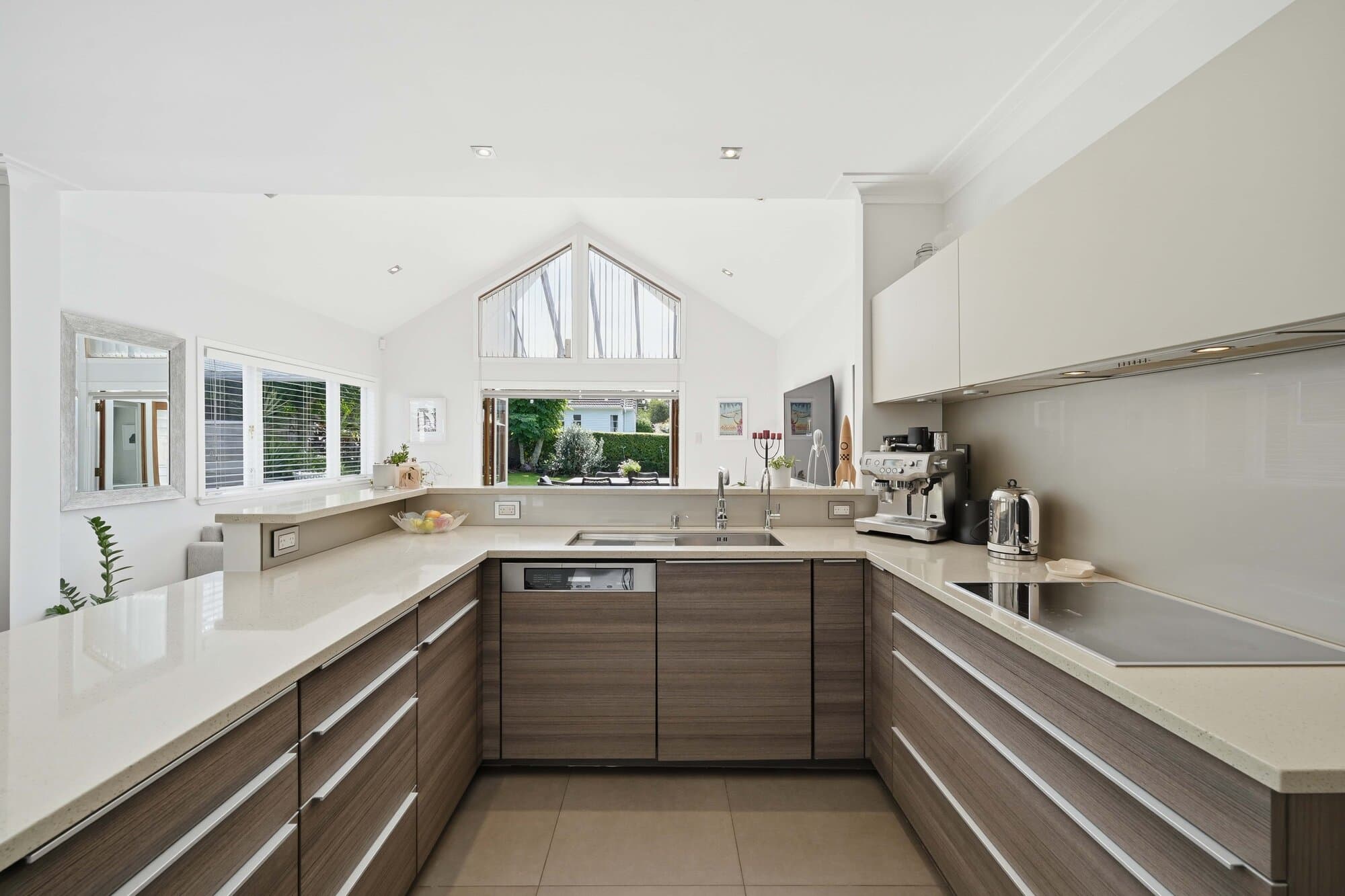 Kitchen with timber cabinetry